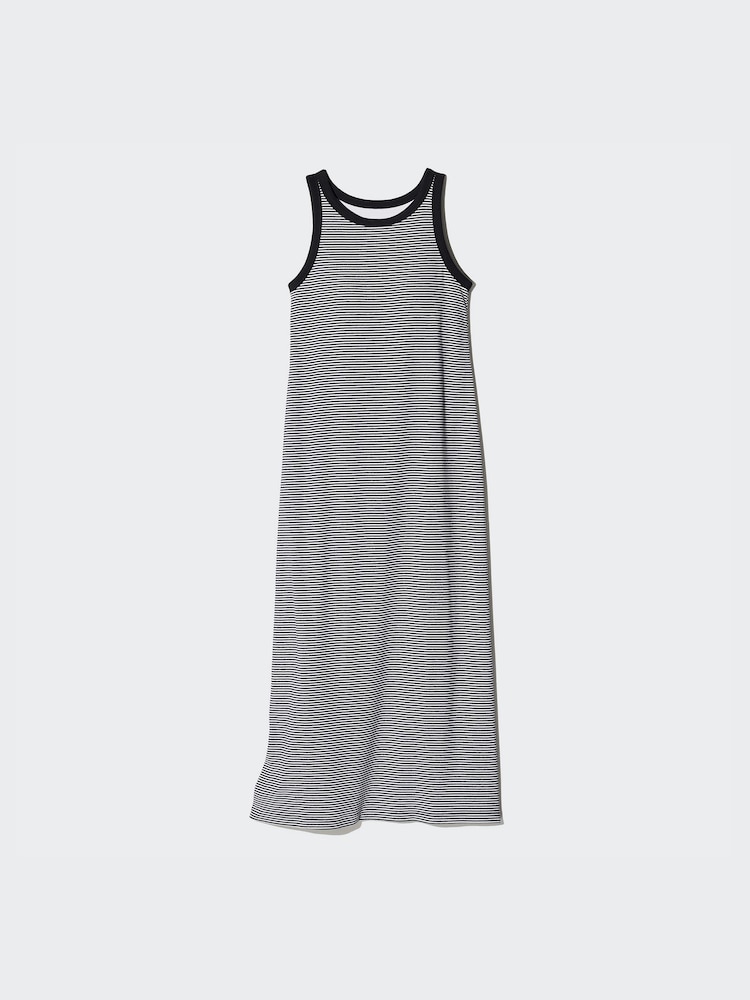 Sleeveless Style Sleek Black Fitted Maxi Dress