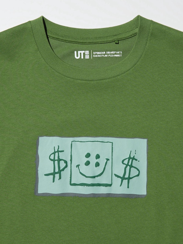 SpongeBob SquarePants Cactus Plant Flea Market UT Graphic T-Shirt