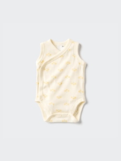Baby Cotton Mesh Inner Bodysuit | Printed | Open Front