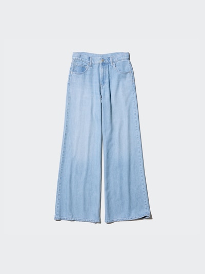 DRAPEY WIDE FLARE JEANS | TALL