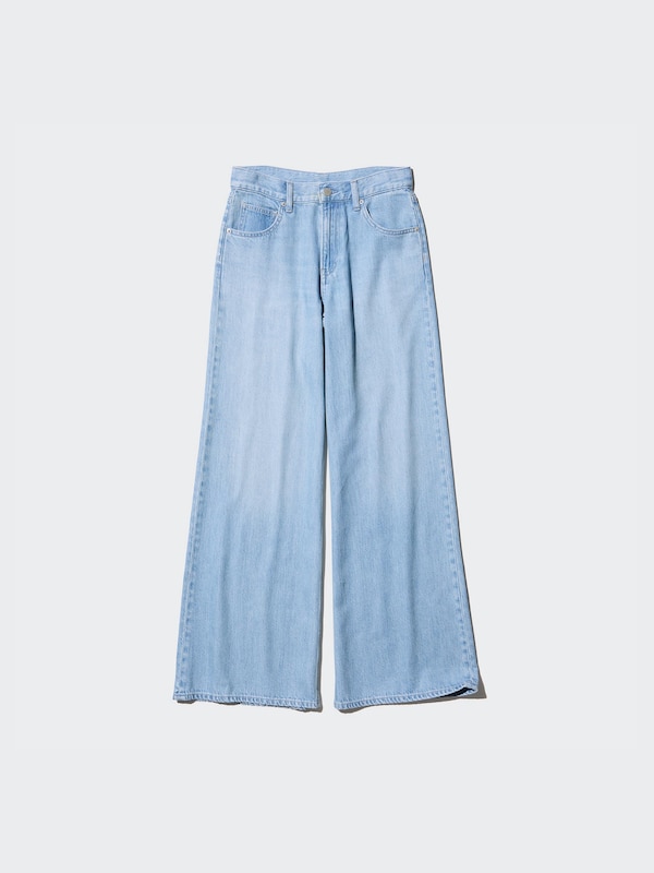 DRAPEY WIDE FLARE JEANS | TALL