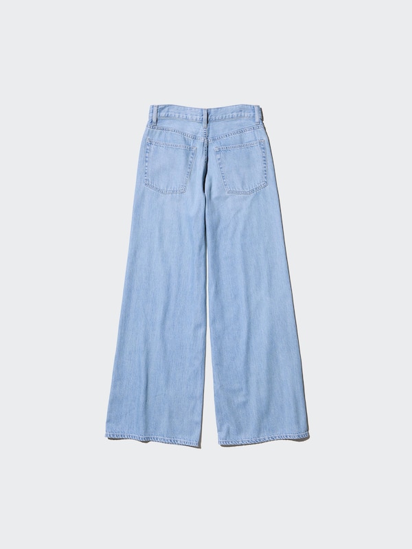 DRAPEY WIDE FLARE JEANS | TALL
