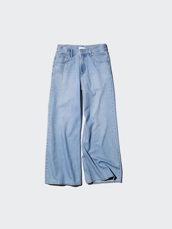 Drapey Wide Flare Jeans (Shorter)