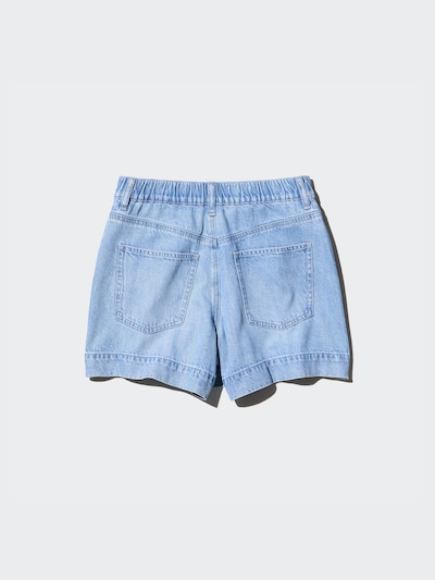 Drapey Denim Skort