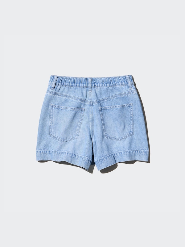 Drapey Denim Skort