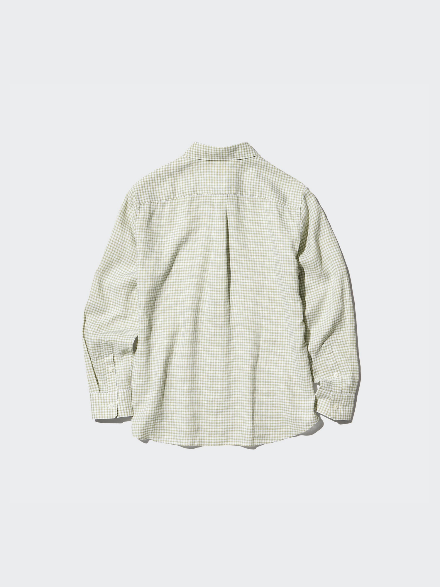 【U LAN】Alo Summer Linen Check Shirt Linen Gingham Check Casual Shirt - Yellow – Paul Fredrick