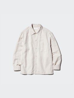 Linen Blend Shirt Jacket