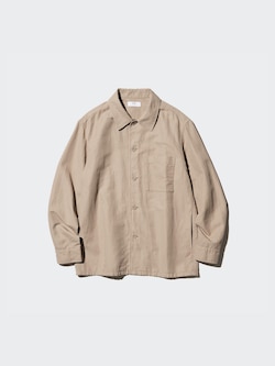 COTTON LINEN SHIRT JACKET