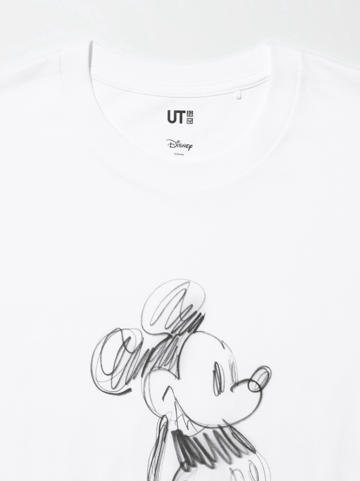 【1011GALLERY】 Micmic Mickey T-shirts - White Women's Mickey & Friends Minnie Mouse Sketch T-Shirt - White