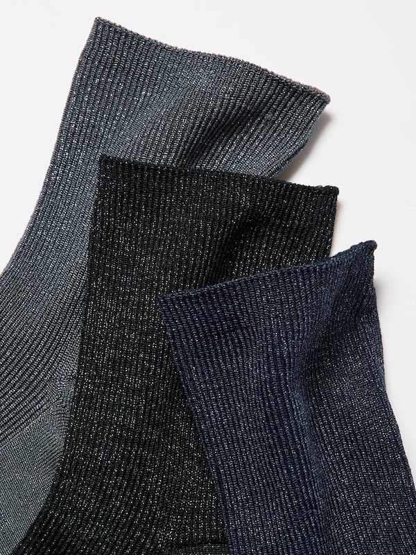 Sock 3 Pairs Glitter