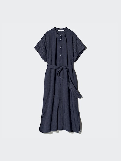 Linen Blend Relaxed Dress