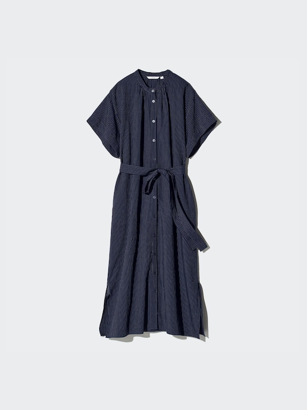 Linen Blend Relaxed Dress