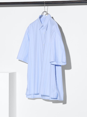 UNIQLO : C Broadcloth Oversized Shirt Short Sleeve
