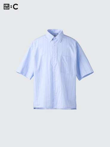 UNIQLO : C Broadcloth Oversized Shirt Short Sleeve
