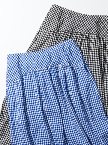 Seersucker Volume Skirt