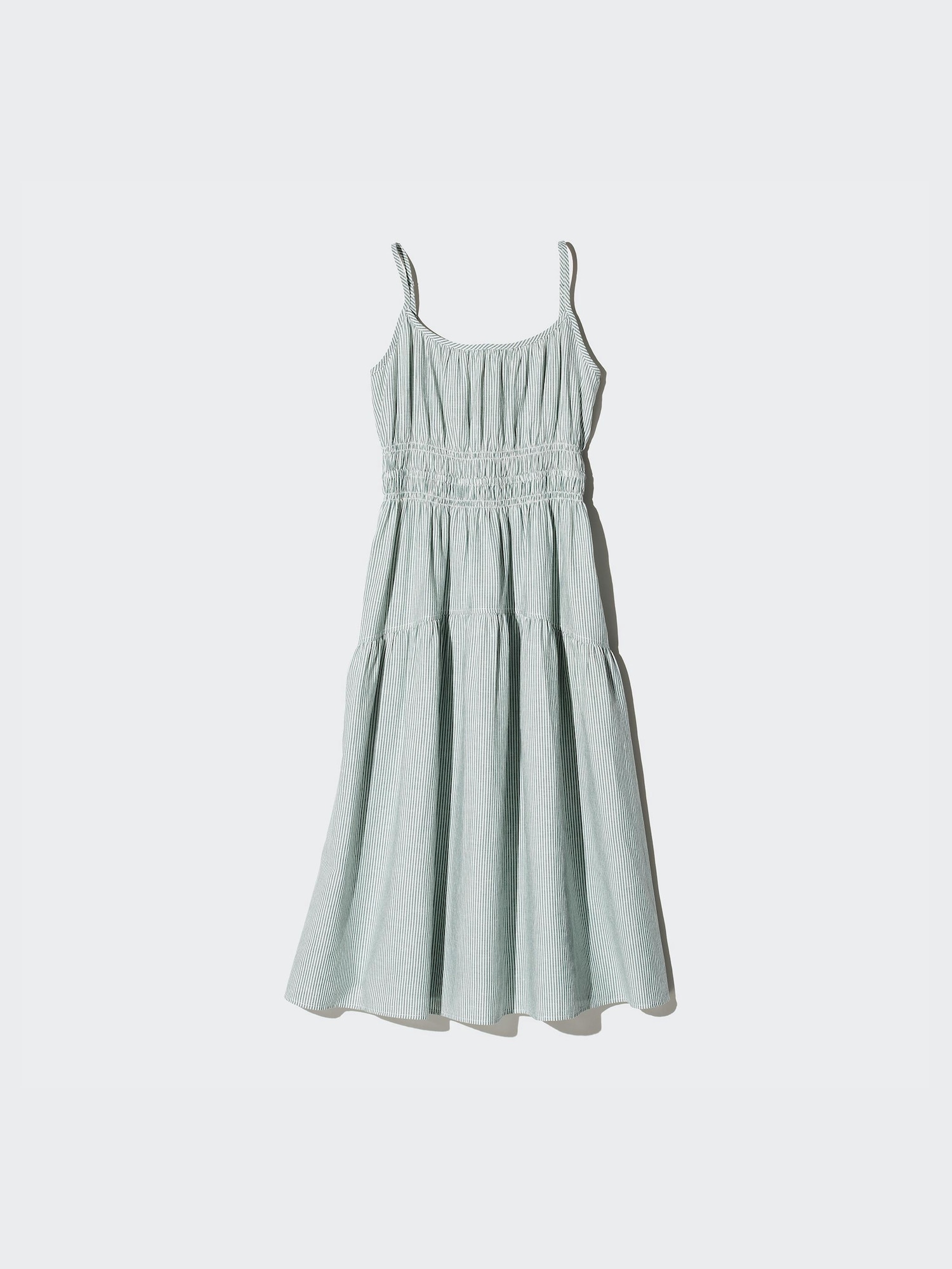 【MURRAL】Ore tiered camisole dress サイズ1 Linen Blend Camisole Dress | Striped | UNIQLO US