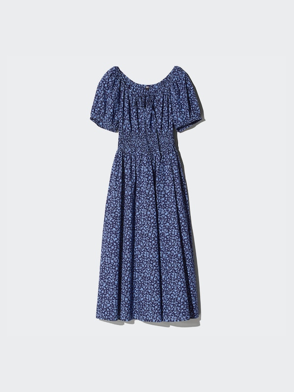 Volume Sleeve Dress | Printed