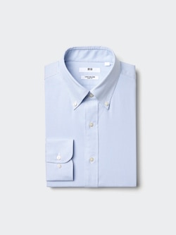 Super Non-Iron Slim Fit Shirt (Button-Down Collar, Stripe)