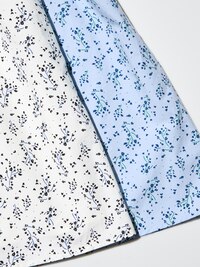 Cotton Gathered Mini Dress | Printed