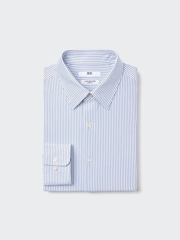 Super Non-Iron Jersey Slim Shirt | Striped | Regular Collar