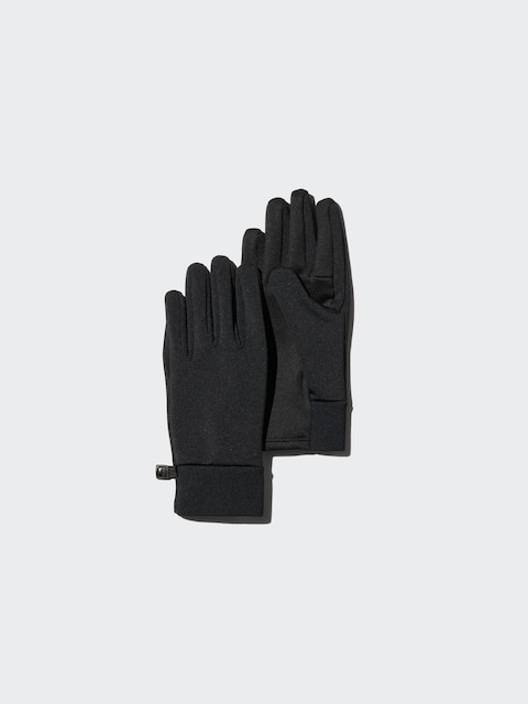 Перчатки с подкладкой Uniqlo HEATTECH | Стрейчевые черные