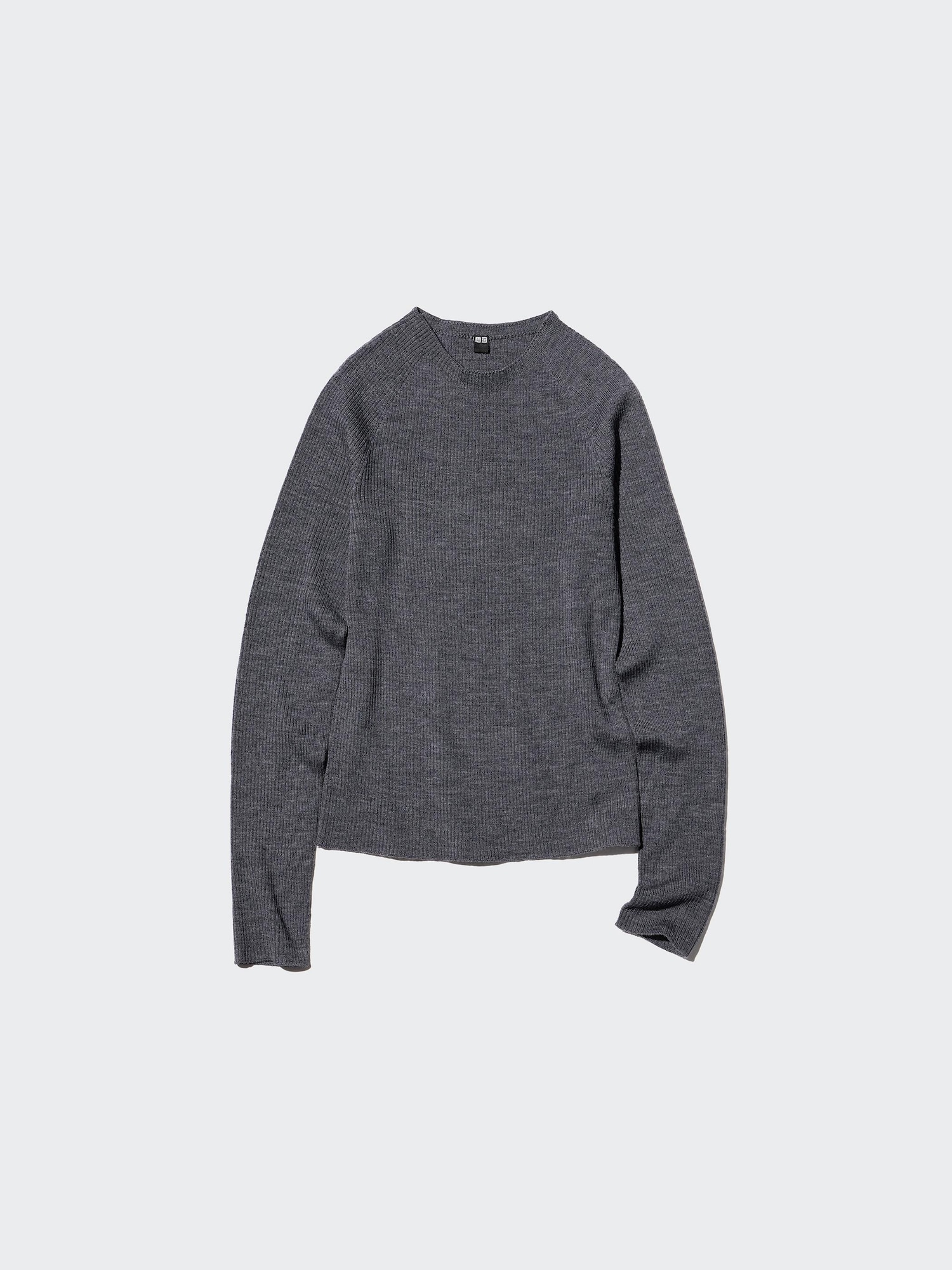 Women's 3D Knit Seamless 100% Merino Ribbed Crew Neck Jumper