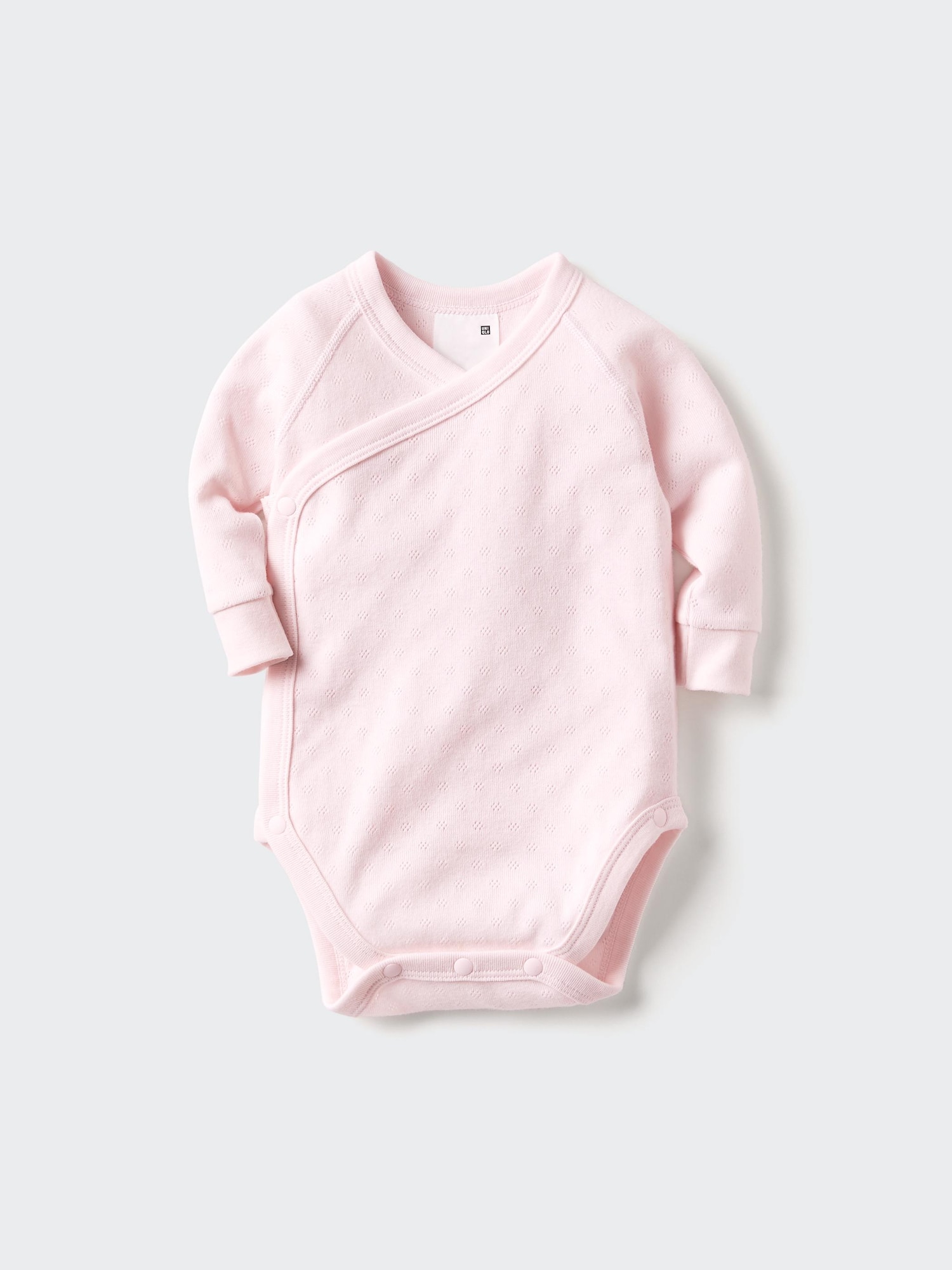Baby Long Sleeve Bodysuit | Pointelle | Open Front