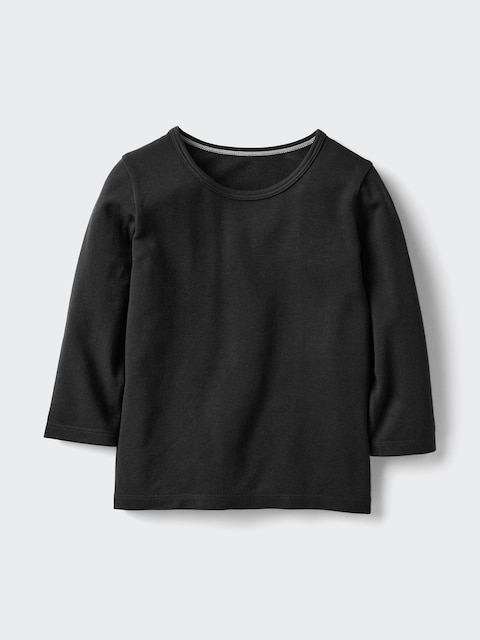 Детские футболки Uniqlo Baby HEATTECH Cotton T-Shirt Long Sleeve