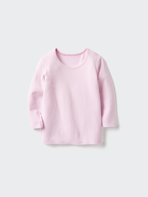 HEATTECH Cotton Crew Neck Long Sleeve T-Shirt