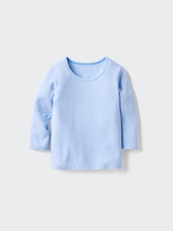 HEATTECH Cotton Crew Neck Long Sleeve T-Shirt