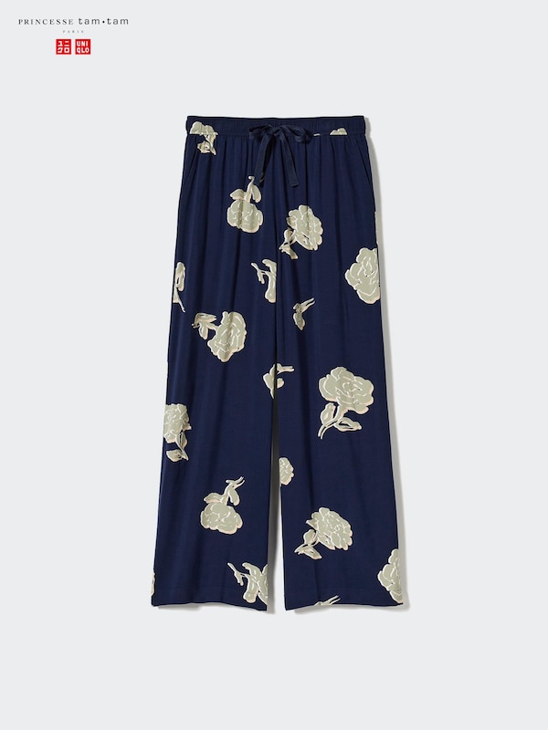 Drapey Easy Trousers (Flowers)