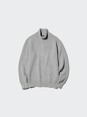Soufflé Yarn Half-Zip Jumper