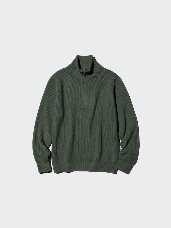 Souffle Yarn Half-Zip Sweater