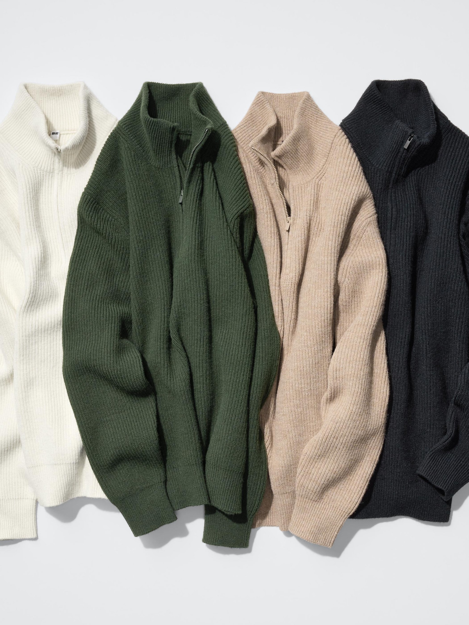 Souffle Yarn Quarter-Zip Sweater | UNIQLO US