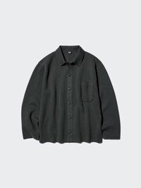 Milano Ribbed Shirt Collar Cardigan