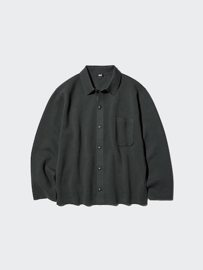Milano Ribbed Shirt Collar Cardigan