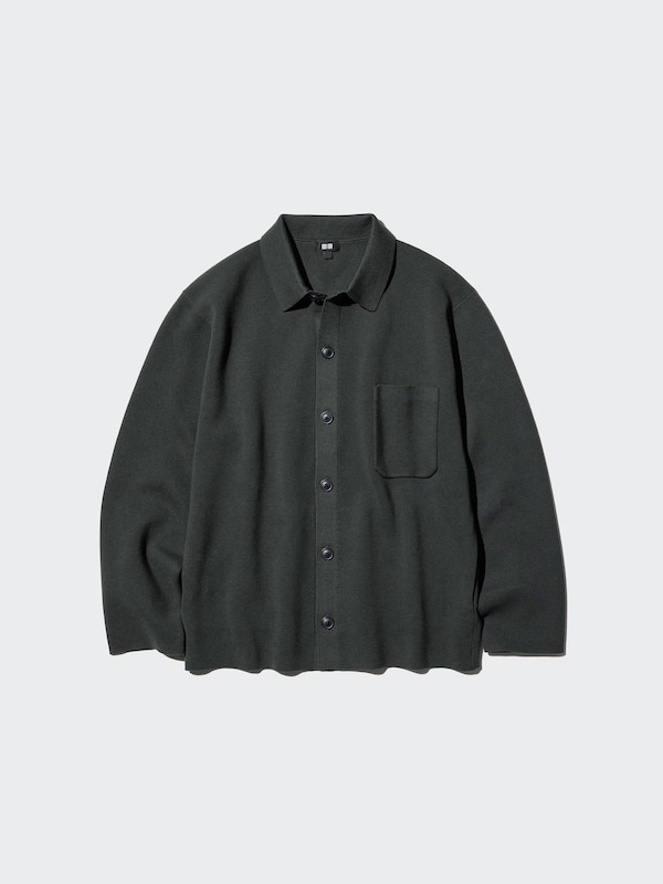 Milano Ribbed Shirt Collar Cardigan