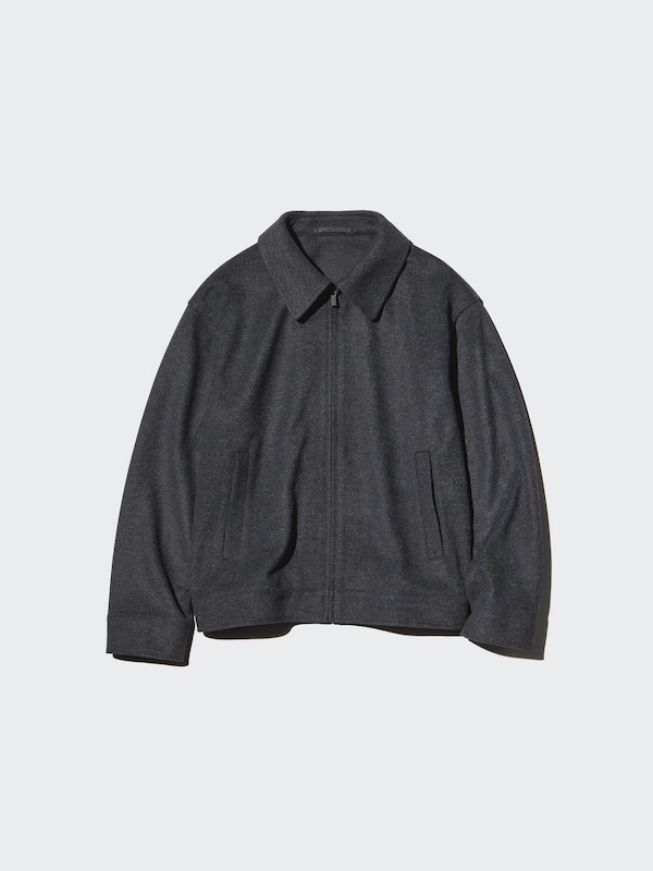 Blouson zippé en jersey brossé