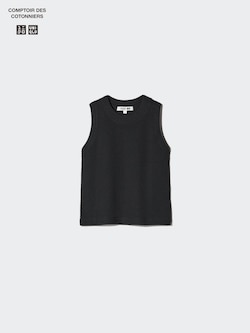 Cotton Popcorn Short Jumper (Sleeveless)