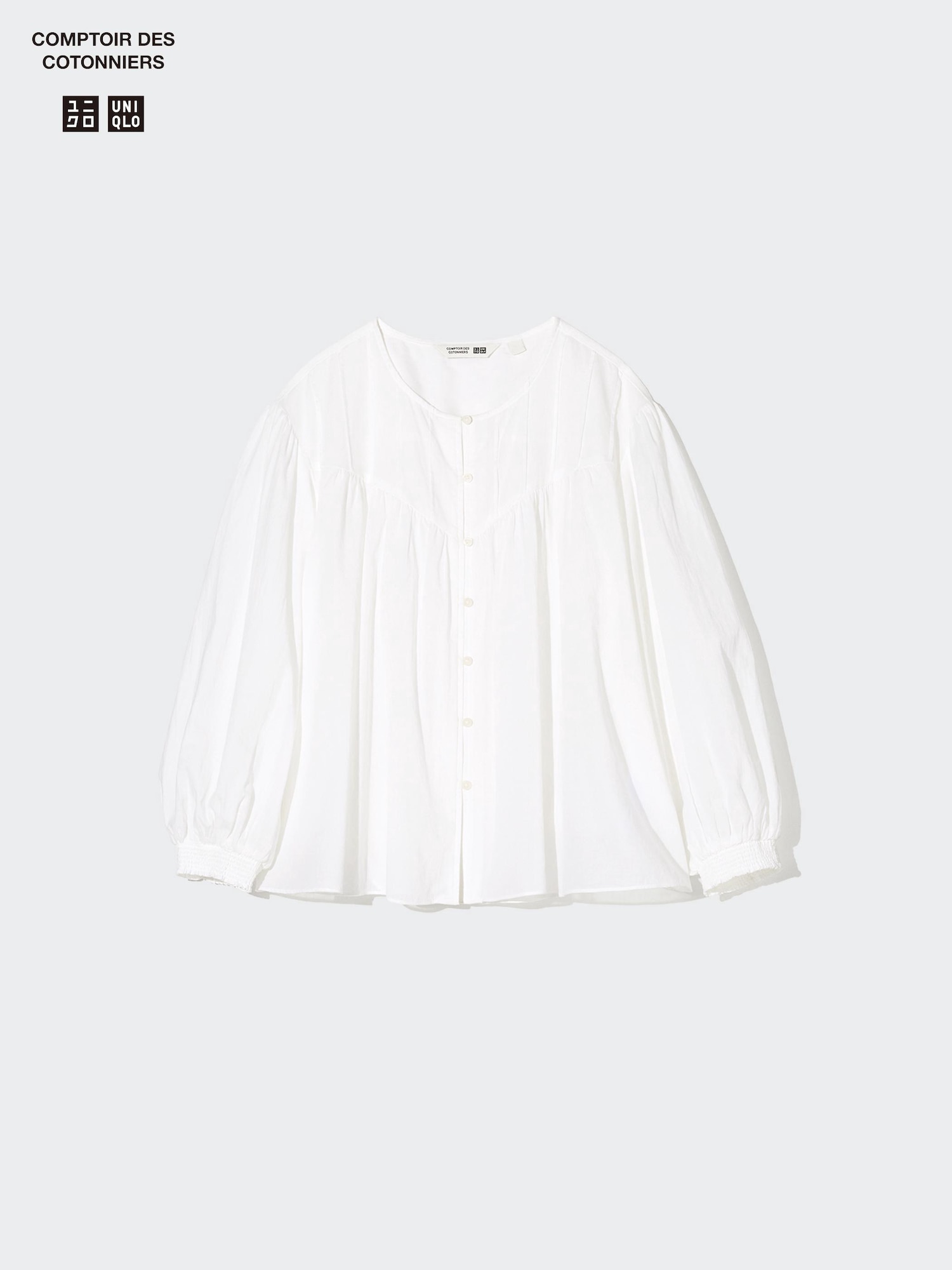 Cotton Sheer Blouse | 3/4 Sleeve | UNIQLO US