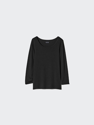 HEATTECH Scoop Neck T-Shirt (Long Sleeve)