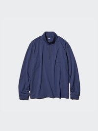DRY-EX UV Protection Half-Zip T-Shirt (Long Sleeve)