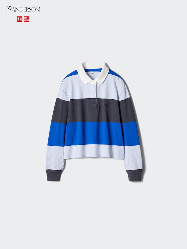 Boxy Rugger Polo Shirt | Striped