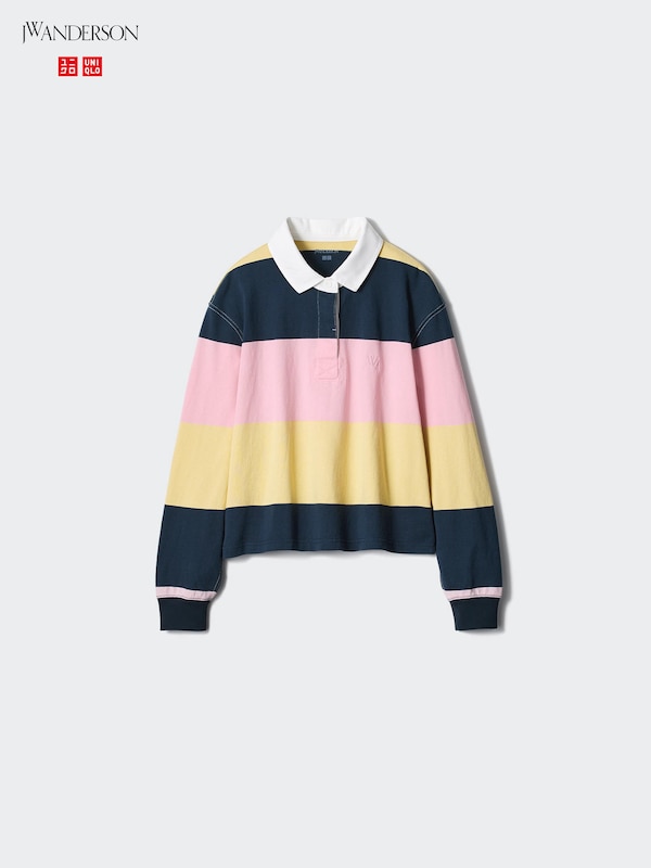 Boxy Rugger Polo Shirt | Striped