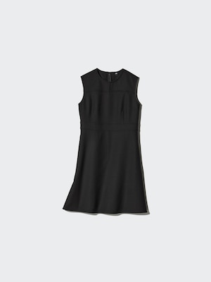 Double-Faced Mini Dress (Sleeveless)