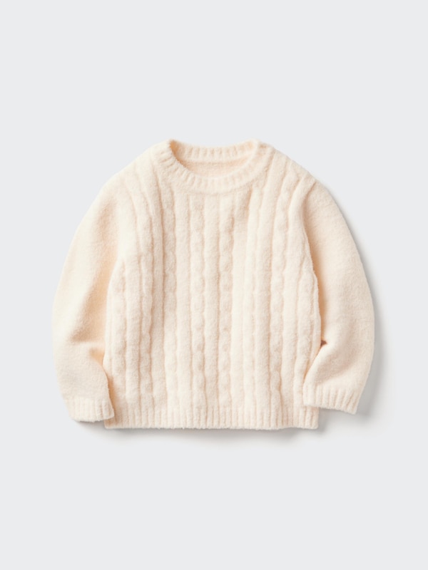 Toddler Soufflé Yarn Crew Neck Jumper (Machine Washable)