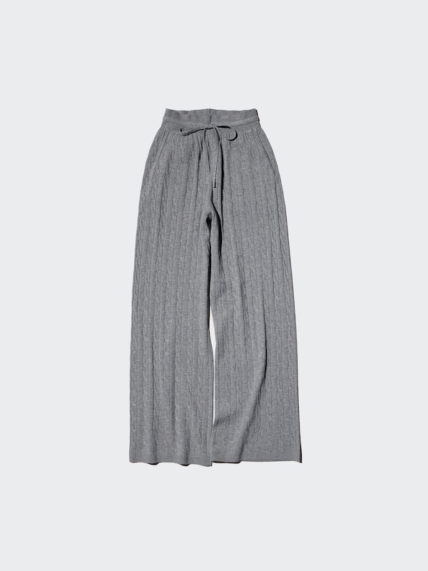 Washable Knit Cable Pants