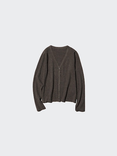 Washable Knit Ribbed Cardigan