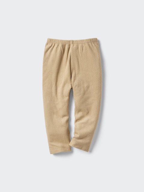 Детские леггинсы Uniqlo Baby Fleece Leggings Corduroy Like