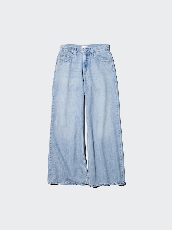 Drapey Wide Flared Jeans